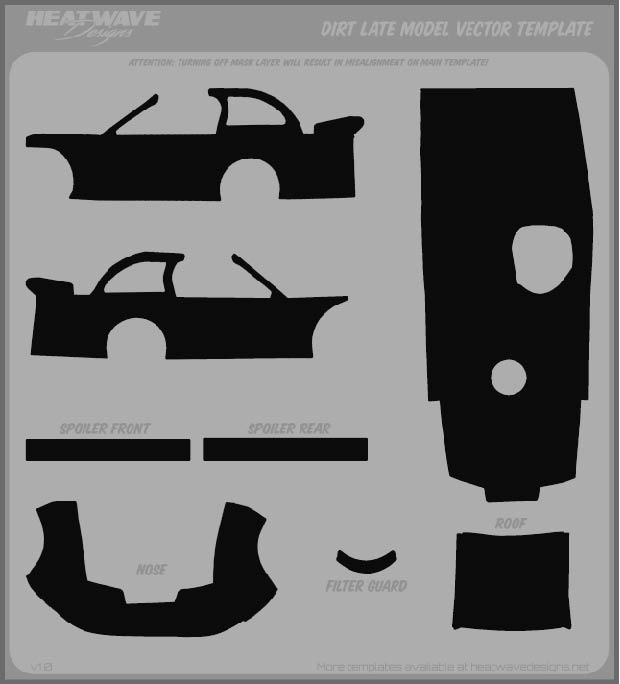 Dirt Late Model Vector Smart Template 20 00 USD